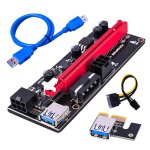 Adaptateur usb 3. 0 pci - e riser ver 009s pci express 1x 4x 8x 16x, carte sata 15 broches à 6 broches, ... Adaptateur usb 3. 0 pci - e riser ver 009s pci express 1x 4x 8x 16x, carte sata 15 broches à 6 broches, ...