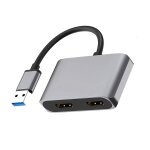 Adaptateur usb 3. 0 vers hdmi double écran, compatible avec windows 7 / 8 / 8. 1 / 10 Adaptateur usb 3. 0 vers hdmi double écran, compatible avec windows 7 / 8 / 8. 1 / 10