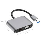 Adaptateur usb 3. 0 vers hdmi vga, multi - affichage, station d'accueil 3 en 1, hub convertisseur, compatible ... Adaptateur usb 3. 0 vers hdmi vga, multi - affichage, station d'accueil 3 en 1, hub convertisseur, compatible ...