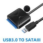 Adaptateur usb 3. 0 vers sata, c�ble convertisseur pour disque dur, pour samsung seagate wd 2. 5 3. 5 ...