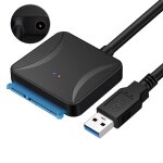 Adaptateur usb 3. 0 vers sata, c�ble convertisseur de transmission rapide pour disque dur ssd sata 2. ...