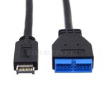 Adaptateur usb 3. 1  20 broches pour carte mre, connecteur durable, type e  panneau avant, livraison ...