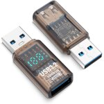 Adaptateur usb 3. 2 (2 pack) ecran num�rique transparent m�le vers femelle, expansion 10gbps pour pc, ...