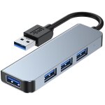 Adaptateur usb 4 en 1 pour macbook air / pro mac mini, hub dock station d'accueil usb vers 1 * usb 3. ...
