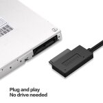 Adaptateur usb 6p 7p cd dvd rom sata  usb 2. 0 convertisseur sata 13 broches cble d'entranement pour ...