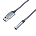 Adaptateur usb audio vers jack femelle 3, 5mm trrs connecteur casque compatible pc windows mac tablette ... Adaptateur usb audio vers jack femelle 3, 5mm trrs connecteur casque compatible pc windows mac tablette ...
