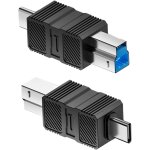 Adaptateur usb a bconvertisseur usb b 3. 0 pour imprimantes - connecteur plug and pour scanner, hub, ...