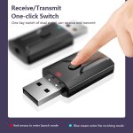Adaptateur usb bluetooth 4 en 1 edr, dongle 3. 5mm aux pour tlvision, pc, casque, stro, voiture, ...
