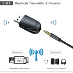 Adaptateur usb bluetooth 5. 0, transmetteur rcepteur 3 en 1, dongle 3. 5mm aux pour pc, casque d'coute, ...