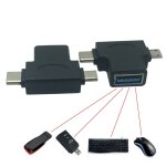 Adaptateur usb c 3. 0 otg, c�ble adaptateur 2 en 1 micro usb otg convertisseur pour xiaomi one plus nexus ...