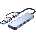 Adaptateur usb / usb - c 4 en 1, hub usb - c / usb vers 1 * usb 3. 0 et 3 * usb 2. 0 pour ordinateur ...