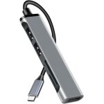 Adaptateur usb c 5 ports usb hub de donn�es ultra fin avec 2 usb 2. 0, 1 usb 3. 0, fente micro sd / tf ...