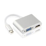 Adaptateur usb c, convertisseur vers hdmi, vga, hub de c�ble usb - c, pour samsung galaxy tab s4 10. ...