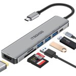 Adaptateur usb c hdmi hub pour macbook pro / air m1 m2, 7 en 1 type c vers hdmi 4k, ports usb 3. 0 / ...