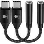 Adaptateur usb c jack de casque 3, 5mm, couteurs audio numrique type c vers aux, cl audio, puce dac ...