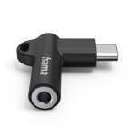 Adaptateur aux. usb - c ? jack femelle 3, 5 mm, fiche coud�e 90, noir