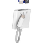 Adaptateur usb c lecteur de carte sd micro sd lecteur de carte (3 in1) pour iphone 16 15 pour ipad macbook ...