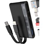 Adaptateur usb c lightning usb (6 en 1) lecteur de carte micro sd otg 3. 0 type - c cble appareil photo ...