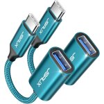 Adaptateur usb c vers usb 3. 0 [lot de 2] c�ble otg usb type c m�le vers usb a femelle compatible avec ...