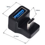 Adaptateur usb type c vers usb 3. 0, thunderbolt 3, c�ble otg pour macbook pro air, samsung s10 s9, usb ...