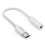 Adaptateur usb - c vers audio 3, 5 mm - puce dac & trrs - fiche usb type - c vers prise jack - compatible ...