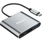 Adaptateur usb c vers hdmi 4k@60hz, 3 en1 multiport adapter usb c avec hdmi, pd charge 100w, usb 3. 0 ... Adaptateur usb c vers hdmi 4k@60hz, 3 en1 multiport adapter usb c avec hdmi, pd charge 100w, usb 3. 0 ...