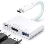 Adaptateur usb c vers hdmi, hub av multiport numérique avec 4 k @ 60 hz, usb a 3. 0, 100 w pd, compatible ... Adaptateur usb c vers hdmi, hub av multiport numérique avec 4 k @ 60 hz, usb a 3. 0, 100 w pd, compatible ...