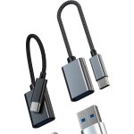 Adaptateur usb c vers usb pour iphone 16 15 cble otg (lot de 2)compatible avec samsung apple macbook ...