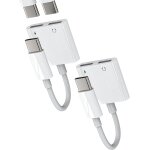 Adaptateur usb - c vers jack (2 - pack) dac type - c câble aux pour voiture pour apple pour iphone 15 ... Adaptateur usb - c vers jack (2 - pack) dac type - c câble aux pour voiture pour apple pour iphone 15 ...