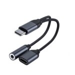 Adaptateur usb c vers jack aux 3. 5mm, c�ble de casque audio en alliage d'aluminium pour la musique