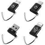Adaptateur usb c vers lig - hting, adaptateur usb c vers micro, usb mle vers usb c femelle, compatible ...