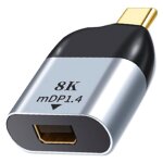 Adaptateur usb type - c vers mini affichage dp, convertisseur thunderbolt 3, 8k, 4k, 60hz, mdp, pour ... Adaptateur usb type - c vers mini affichage dp, convertisseur thunderbolt 3, 8k, 4k, 60hz, mdp, pour ...