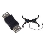 Adaptateur usb a femelle � femelle et 1 ventilateur pliable usb 2, coussin de refroidissement pour ordinateur ...