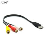 Adaptateur usb mâle vers 3 rca femelle, câble convertisseur audio et vidéo av / v, câble usb vers rca ... Adaptateur usb mâle vers 3 rca femelle, câble convertisseur audio et vidéo av / v, câble usb vers rca ...