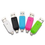 Adaptateur usb otg vers usb 2. 0, lecteur de carte mmoire, micro coque mtallique haute vitesse sd / ...