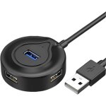 Adaptateur usb station d'accueil 4 ports pour une extension sans effort des claviers, ordinateurs portables, ...