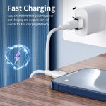 Adaptateur usb vers usb - c lot de 2, pd27w / 66w qc100w charge rapide transfert de donnes, adaptateur ...