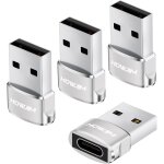 Adaptateur usb vers usb - c lot de 4, pd27w / 66w qc100w charge rapide transfert de donnes, adaptateur ...