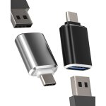 Adaptateur usb vers usb c (lot de 2)pour iphone 16 15 cble otg type c macbook connecteur pour apple ...