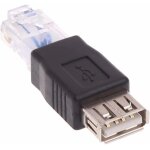 Adaptateur usb vers rj45 vitesse 10 / 100 mo convient pour connecter un modem / routeur usb au port rj45 ...