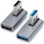 Adaptateur usb3. 0 a 90 degrs (paquet de 2), extension de convertisseur usb a mle vers femelle a angle ...