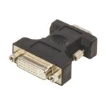 Adaptateur vga vga mâle - dvi - i 24 + 5 broches femelle noir Adaptateur vga vga mâle - dvi - i 24 + 5 broches femelle noir
