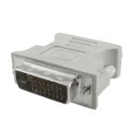 Adaptateur vga mle vers vga femelle, connecteur convertisseur pour lcd hdtv dvi - d 8899