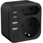 Adaptateur de voyage japon, 6 en 1 france - japon avec 2 ports usb - a et 2 ports type - c (17 w), adaptateur ...