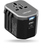 Adaptateur voyage universel avec 2 usb pour anglaise americaine australie chine international vers usa ...