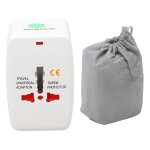 Adaptateur de voyage universel, convertisseur de puissance portable avec 2 ports usb pour les pays du ... Adaptateur de voyage universel, convertisseur de puissance portable avec 2 ports usb pour les pays du ...