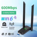 Adaptateur wifi 6 usb 1800mbps, 5g / 2. 4ghz, dongle wi - fi usb3. 0, carte rseau sans fil 802. 11ax, ...