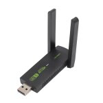 Adaptateur wifi usb sans fil pour pc 1300mbps double antennes 5dbi adaptateur wifi 5g 2. 4g mu mimo dongle ...