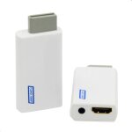 Adaptateur wii vers hdmi, convertisseur 1080p, prise en charge de la tv complte, connecteur de sortie ...