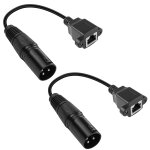Adaptateur xlr 3 broches vers rj45 2pcs cble dmx rj45 vers xlr 15cm cble adaptateur xlr 3 broches vers ...